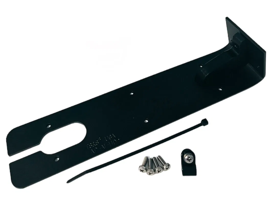AP-AI-HD – TRANSDUCER Transducer Mounting Plate, Rectangular Armor Plate Powder Coated Black Aluminum Alloy With Stai...